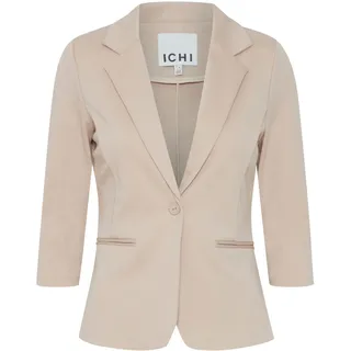 ICHI IHKATE Damen Blazer Jackenblazer Reverskragen Regular Fit, Größe:L, Farbe:Doeskin (151308) - L