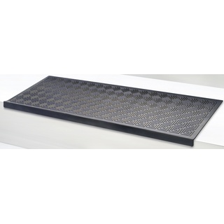 Jet-Line Stufenmatten TRAPA Außenbereiche Treppenmatten Antirutschmatte 25x75cm schwarz Design Viereck