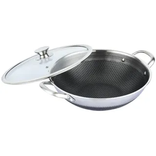 Cheffinger Wabenstruktur Wokpfanne 36 cm