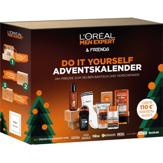 L'ORÉAL PARIS MEN EXPERT Adventskalender L'Oréal Men Expert DIY Adventskalender mit 24 Boxen, Geschenk-Set weiß