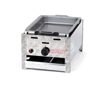 3,65 kW Edelstahl Gasgrill 1-flammig Gasbräter Gastro Neu P1