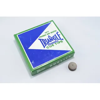 Sportsandshop Klebleder Triangle 13mm Billard Klebeleder Ledertip Leder Tip Pommeranze Klebe kleb Spitze Billiard Triangel