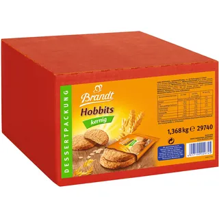 Brandt Hobbits Kernig Kekse mit Haferflocken 60 Pack
