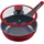 Ø 24 cm x 7,5 cm rot inkl. Glasdeckel