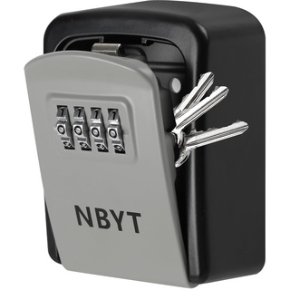 NBYT Tragbares Zahlenschloss Schlüsselkasten, Wandhalterung, für Hausschlüssel, Schlüsselverstecker zum Verstecken eines Schlüssels außerhalb, wasserdichter Schlüsselsafe (kleine Größe)