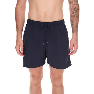 Tommy Hilfiger Medium Drawstring Herren Badehose nachhaltige Schwimm-Shorts mit Logo und Taschen UM0UM02793DW5 Dunkelblau - S