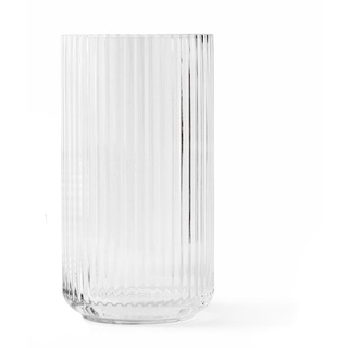 Lyngby Porcelæn - Glasvase, H 31 cm, transparent