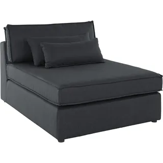 OTTO home Couch Baumwolle/Polyester/Leinen 2-Sitzer Grau
