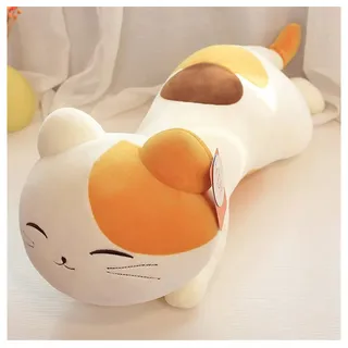 Tinisu Plüschfigur Katzen Kuschelkissen – Weiches Katzen Plüschtier für Kinder 60 cm