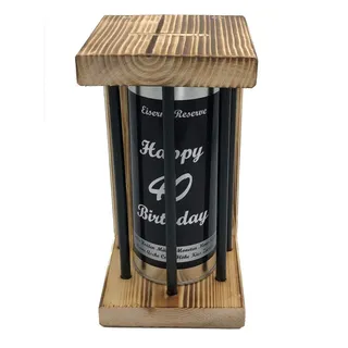 Happy Birthday 40 - Geburtstag Geschenke - Eiserne Reserve Black Edition Spardose lustige Sparbüchse - Geschenkidee Geldgeschenk Sparbüchse Geschenk