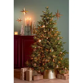Mica Decorations Weihnachtsbaumdecke - L50 x B30 x H26 cm - Metall - Gold - Gold