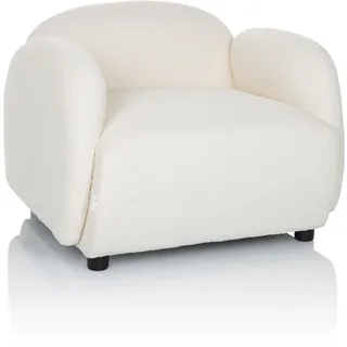 hjh living Relaxsessel VERDUNA Bouclé 77 x 64 x 89 cm Weiß