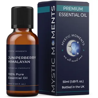 Mystic Moments | Wacholderbeere Himalaya Ätherisches Öl 50ml | Juniperus communis | 100% Reines Aromatherapie-Öl für Diffuser & Frische Wohnatmosphäre | Klar-Holziger Duft