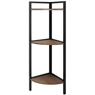 Mirjan24 Eckregal 24 x 76 x 24 cm Schwarz