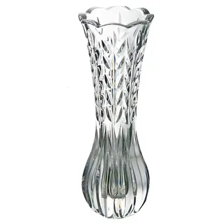 Elzusha – Unzerbrechliche Blumenvase, Mini, elegantes Blattdesign - Transparent