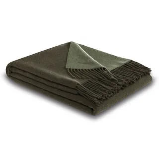Biederlack Kuscheldecke 150 x 200 cm Grün/Grau