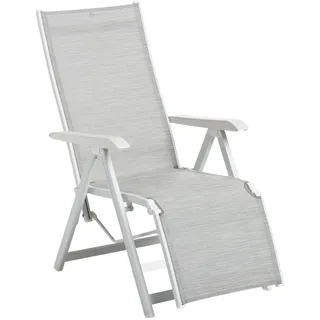 Kettler Basic Plus Relaxsessel 59 x 59 x 108 cm weiß/hellgrau