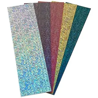 efco Wachsplatten Set 5 200 x 50 x 0,5 mm 5 Stück Glimmer Sortiert