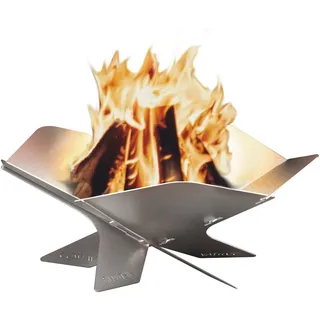 Miqio Feuerschale Ultrakompakte mobile Feuerschale (steckbar) aus Edelstahl (rostfrei), (1-St), Skandinavisches Design. Klassisch und modern.
