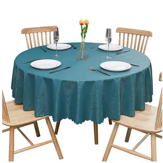 LuxusKollektion Tischdecke Tischdecke Dunkelgrün rund 180 cm grün 180 cm
