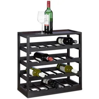 Relaxdays Weinregal Holz 52x52x25 cm