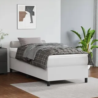 vidaXL Boxspringbett 100 x 200 cm Weiß