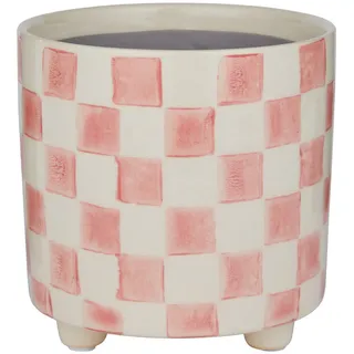 Butlers Blumentopf, Rosa, Stein, 14x14x14 cm, Dekoration, Blumen & Zubehör, Übertöpfe