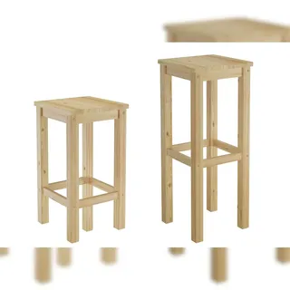 Erst-Holz Barhocker Kiefer Massivholz Tresenhocker wählbar in 60cm oder 80cm V-90.71-44-45