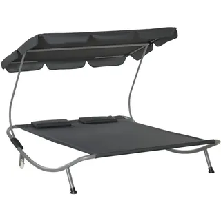 Outsunny Doppelliege 200 x 170 x 134 cm Grau