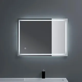 SoGood dopporo Badspiegel mit Beleuchtung 60x80cm LED Badezimmerspiegel Wandspiegel dimmbar mit Touch Bedienung Beschlagfrei LED-Spiegel-02