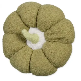 Kissen Sofakissen Grün Kürbis Dekokissen Zierkissen Polyester Deko Herbst Ø 40cm