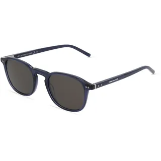 Tommy Hilfiger Eyewear TH 1939/S Herren-Sonnenbrille Vollrand Quadratisch Acetat-Gestell, blau