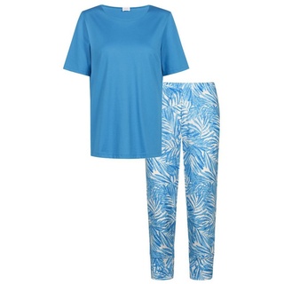 Mey Nachthemd Ivani (Set, 2-tlg) Schlafanzug - Baumwolle - Atmungsaktiv - Hochwertige Baumwolle blau 42