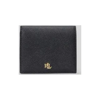 Portemonnaie aus echtem Rindsleder, Black, 1
