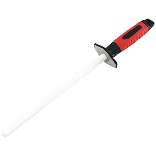 Abuycs 25,4 cm Keramikstab Messer Honing, Keramik Diamant Schärfstab für Edelstahlmesser, Profi Messerschärfer Stab für Zuhause Küche