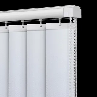 X1NGFU Weiß Vertikaljalousie Lamellenvorhang nach Maß,Vertikal Verdunkelungslamellen,Lamellen Jalousie Schiebevorhang,verdunkelnd Wandmontage Sichtschutz,Anpassbar,Breite X Höhe (160cm x 260cm)
