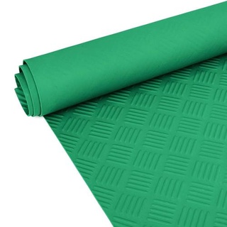 Gummimatte Premium Bodenmatte Bodenbelag TPE Riffelblech grün Breite 100 cm Länge 130 cm