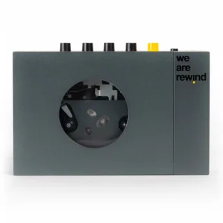 we are rewind Tragbarer Bluetooth Kassettenspieler Keith grau WE-001-G1