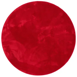 Snapstyle Hochflorteppich 100 x 100 cm Rot