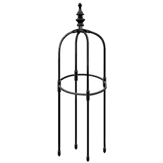 Metall Rankhilfe Obelisken Set, Höhe: 90cm/120cm/150cm Rankhilfe Aus Metall - Rankstütze Für Rosen, Ranksäule Für Kletterpflanzen, Wetterfestes Rankgitter Rund Tomaten, Wein, Wetterfest Rankobelisk