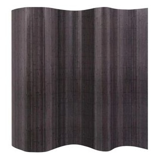 vidaXL Paravent innen, 1-teilig, Bambus, grau, 250 x 165 cm