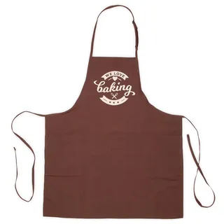 Städter we love baking Backschürze 68 x 80 cm braun