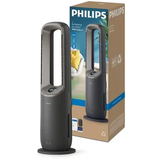 Philips Air Performer 4in1: Luftreiniger, Heizlüfter, Ventilator & Luftbefeuchter für 48m2 – Entfernt 99,97% Allergene & Pollen, HEPA, Alexa, App, leise, energieeffizient (AMF970/10)