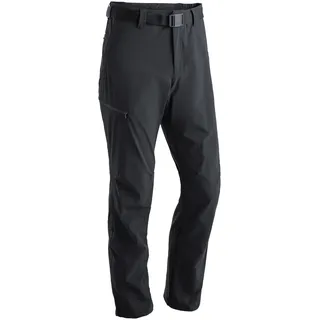 Maier Sports Nil, Herren Wanderhose, Wasserabweisende Outdoorhose für Trekking und Hiking, PFC-frei, mSTRETCH pro 4 & Dryprotec, Rollup-Funktion, Schwarz, 50 (W33/L32)