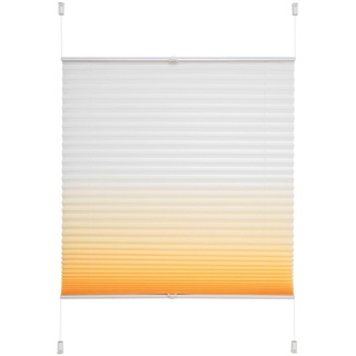 Plissee »Farbverlauf«, Lichtschutz, ohne Bohren, verspannt, 38899528-6 orange