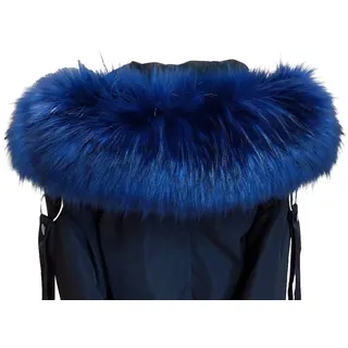 Amorar Frau Pelz-Schal Halswärmer Kunstpelz Schal Kragen Wrap Pashminas für Wintermantel Kragen Kapuze Edges Pelzschal Stolen Dicker Schals Nackenwärmer Blau