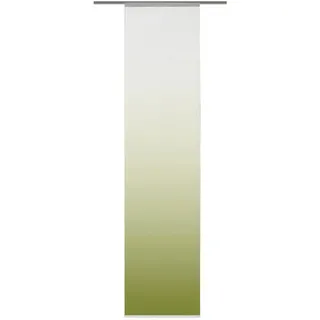 Xxxl Flächenvorhang Madrid, Grün, Textil, Farbverlauf, 60x245 cm, mit Paneelwagen, Seidenoptik, Metallabschlussleisten, Wohntextilien, Gardinen & Vorhänge, Schiebegardinen