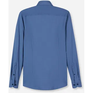Olymp Businesshemd Level Five body fit Jerseyshirt in Jersey Qualität blau 46