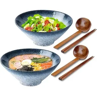 Ramen Schüssel Keramik 1000ml 6er Set Udon Soba Pho C