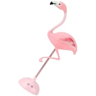 jojofuny Flamingo Nachttischlampe Nachtlicht aus Kunststoff und Romantischer Atmosphäre mit Dekorativem Effekt in Rosa mit 2 Stück AAA Batterien für Zuhause und Party
